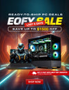 EOFY Ready to Ship Sale – Next Day Dispatch on selected gaming PCs. From $999, with powerful RTX GPUs and fast AMD processors, limited-time offer
