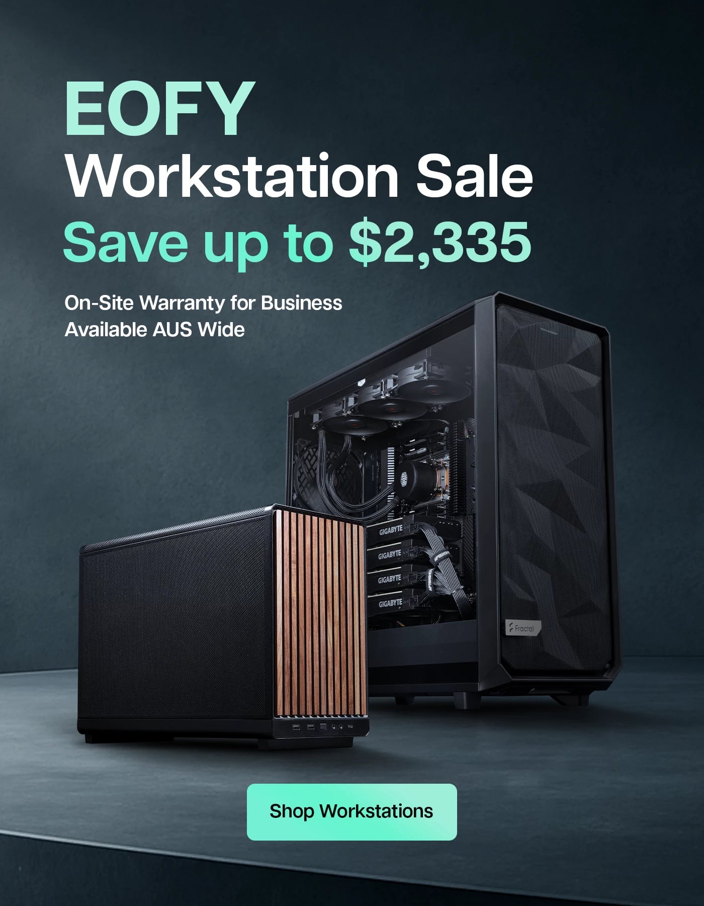 EOFY Workstation 2025 Sale – Save up on custom and ready to ship workstations. Limited stock, Australia-wide shipping, built locally by Aftershock PC.