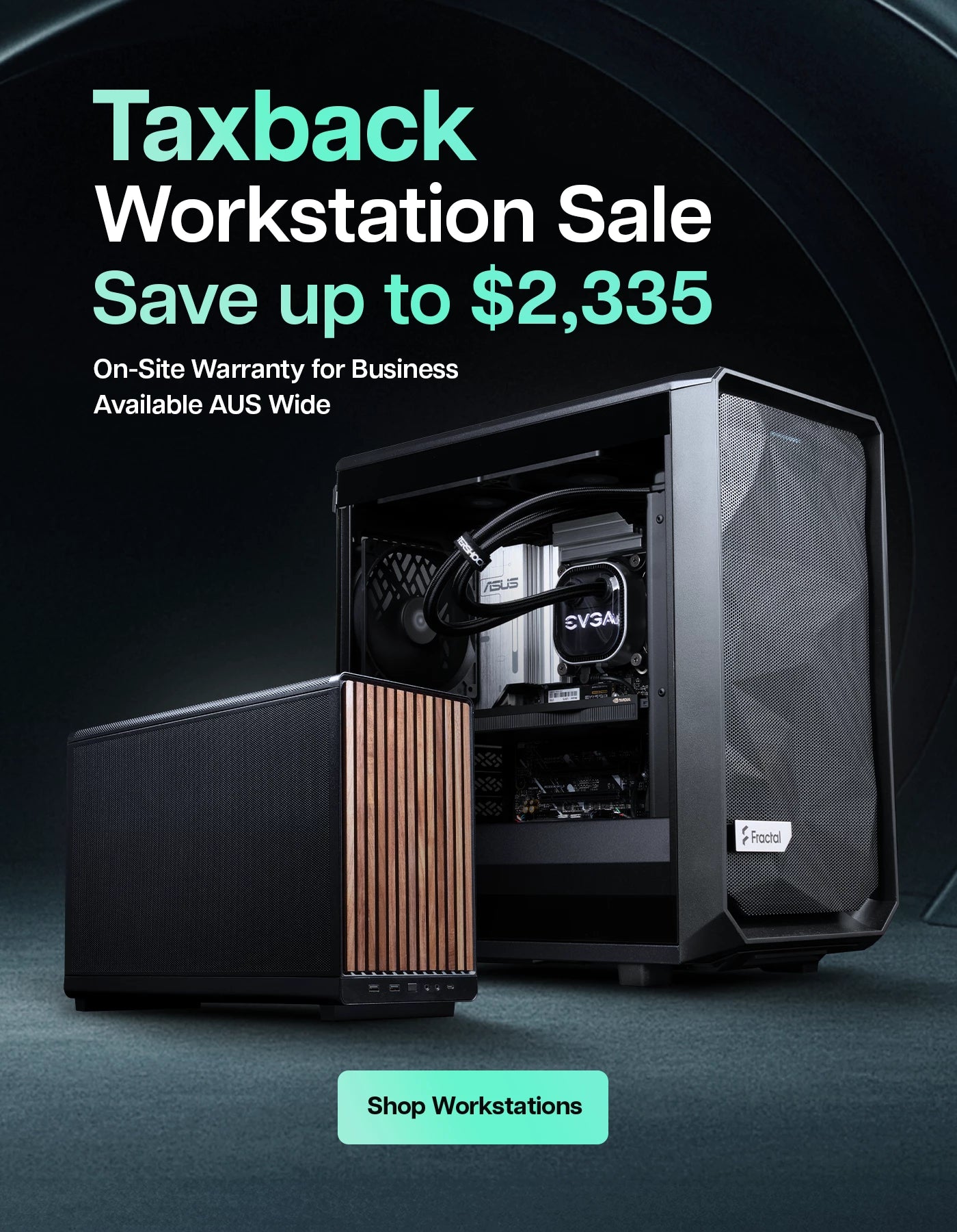 Taxback Workstation 2025 Sale – Save up on custom and ready to ship workstations. Limited stock, Australia-wide shipping, built locally by Aftershock PC.