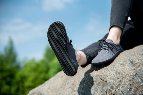 široké podrážky barefoot bot Ahinsa shoes
