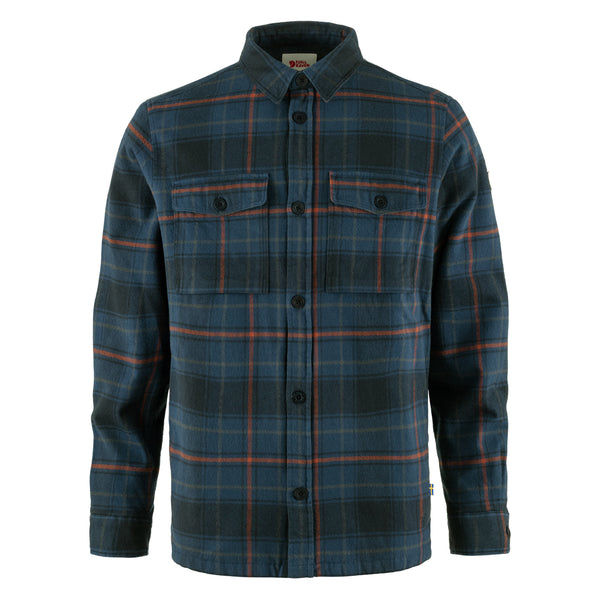 Övik Men's Heavy Flannel Long Sleeve Shirt - Fjällräven