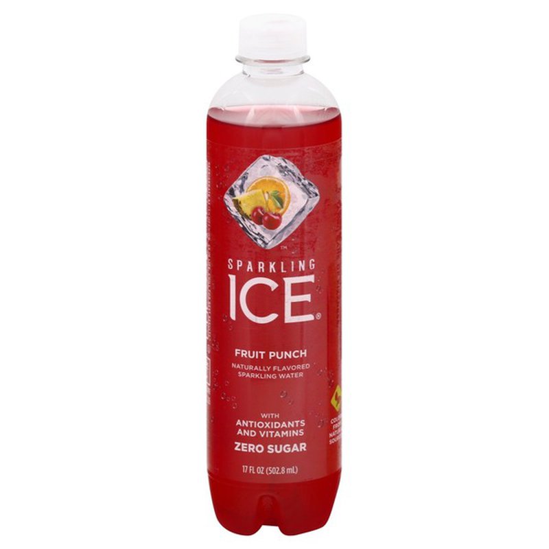 Sparkling Ice Fruit Punch 17 Oz Bottle 12 Pack Case Guggin Foods 8980