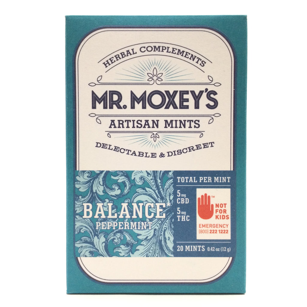 Moxey: Mints CBD 1:1 200mg, Balance Peppermint