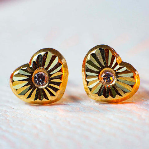 Aretes de oro para mujer - GOLD SHIELD