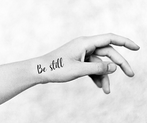 Be Still  tattoo font download free scetch