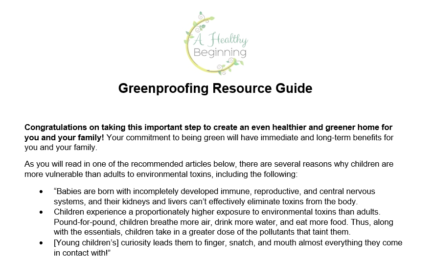 greenproofing resource and action guide