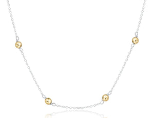 enewton | Simplicity Chain Sterling Mixed Metal Choker - Magnolia & Fig