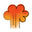 Icon size image of a fiery explosion. Depicting war.