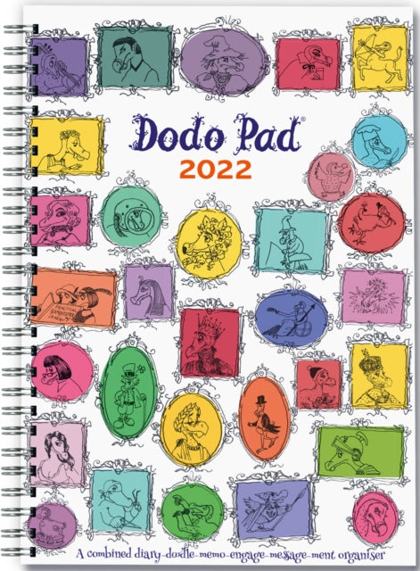 Dodo Pad A5 Diary 2022 - Calendar Year Week to View Diary: A Diary-Doodle-Memo-Message-Engagement-Organiser-Calendar-Book with room for up to 5 people's appointments/activities