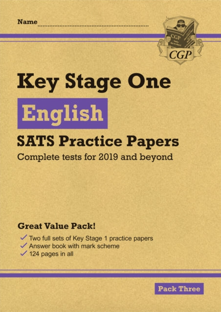 KS1 English SATS Practice Papers: Pack 3 (for the 2022 tests)