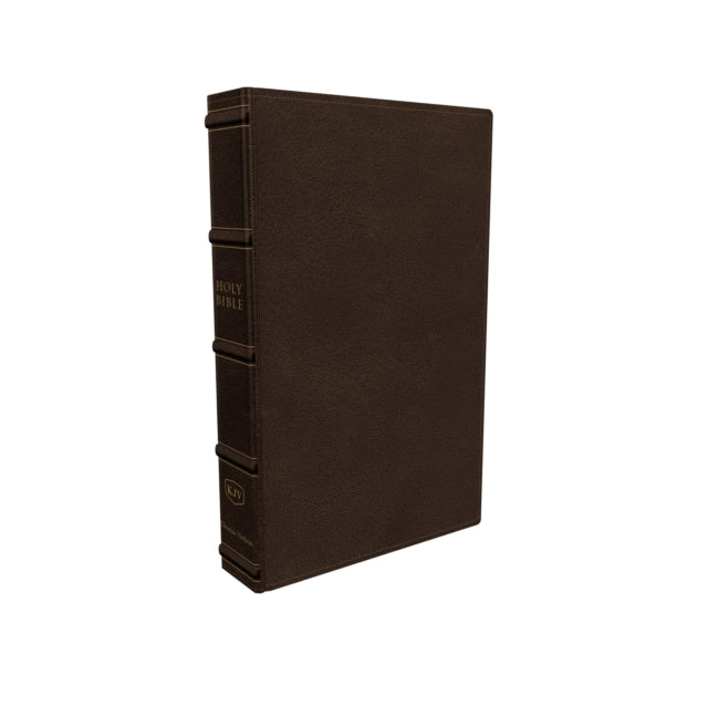 KJV, Large Print Verse-by-Verse Reference Bible, Maclaren Series, Genuine Leather, Brown, Comfort Print: Holy Bible, King James Version