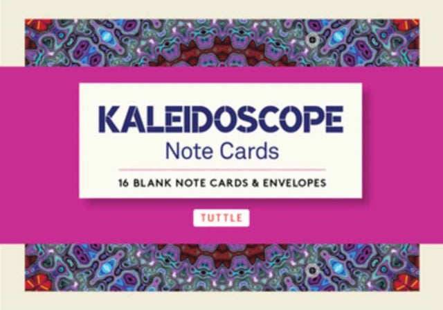 Kaleidoscope, 16 Note Cards: 16 Different Blank Cards with 17 Patterned Envelopes