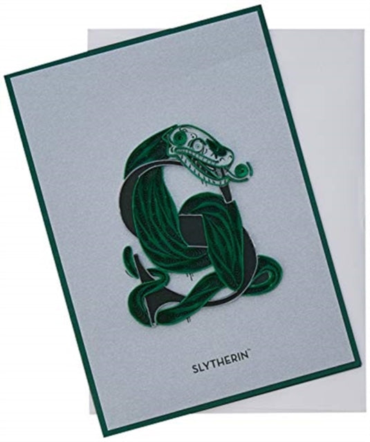 Harry Potter: Slytherin Crest Quilled Card