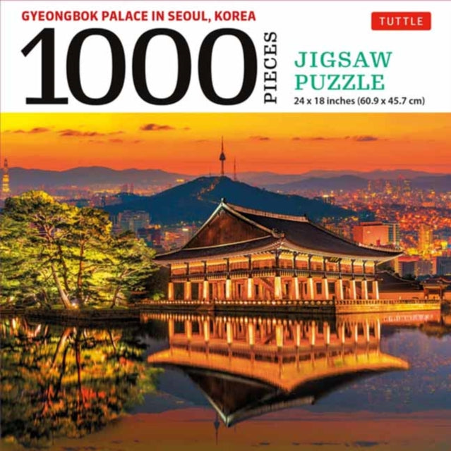 Gyeongbok Palace in Seoul Korea - 1000 Piece Jigsaw Puzzle: (Finished Size 24 in X 18 in)