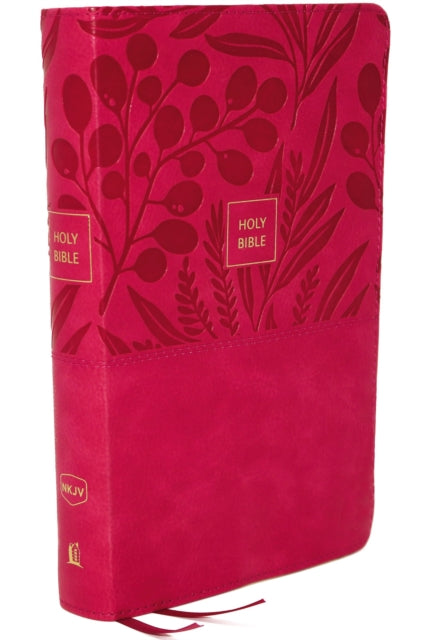 NKJV, End-of-Verse Reference Bible, Compact, Leathersoft, Pink, Red Letter, Comfort Print: Holy Bible, New King James Version