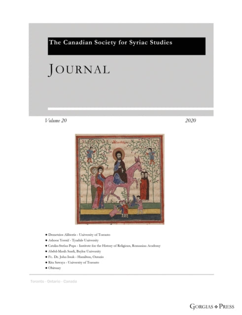 Journal of the Canadian Society for Syriac Studies 20