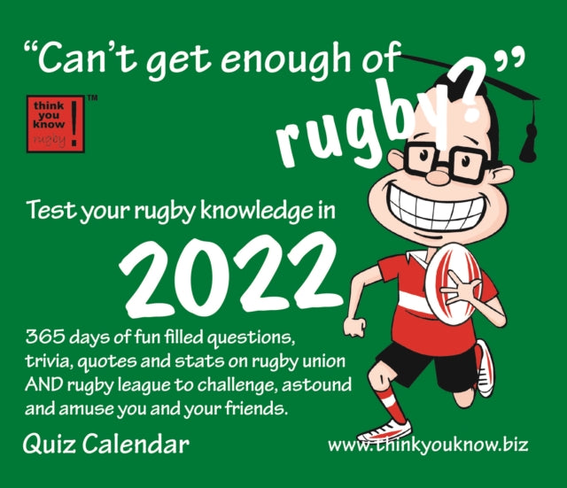 Can't Get Enough of Rugby Box Calendar 2022