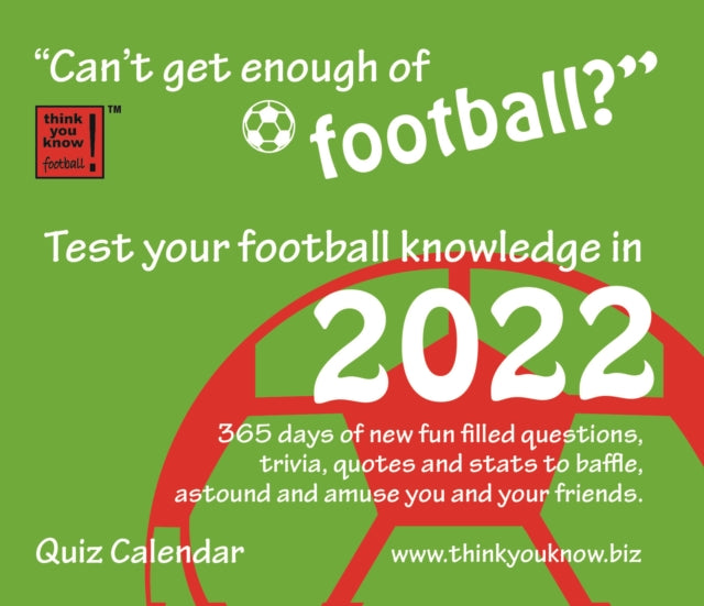 Can't Get Enough of Football Box Calendar 2022