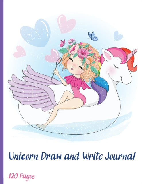 Unicorn Draw and Write Journal: Grades K-2 Primary Composition Half Page Lined Paper with Drawing Space (8.5 x 11 Notebook), Learn To Write and Draw (Journals for Kids) Primary Story Book