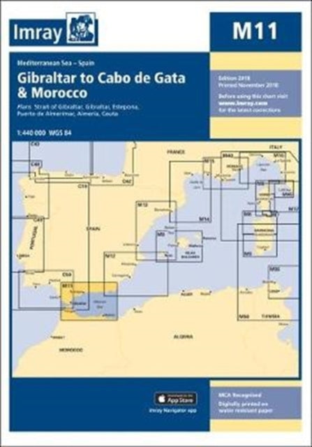 Imray Chart M11: Gibraltar to Cabo de Gata and Morocco