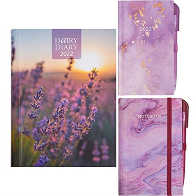 Dairy Diary Set 2022: Loved by 25 million since its launch, this anniversary set is the best yet! Beautiful A5 week-to-view diary with 52 delicious triple-tested weekly recipes, plus Pocket Diary with pen and Notebook with pen