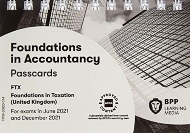 FIA Foundations in Taxation FTX FA2020: Passcards