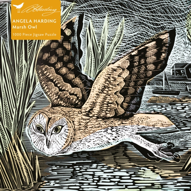 Adult Jigsaw Puzzle Angela Harding: Marsh Owl: 1000-piece Jigsaw Puzzles