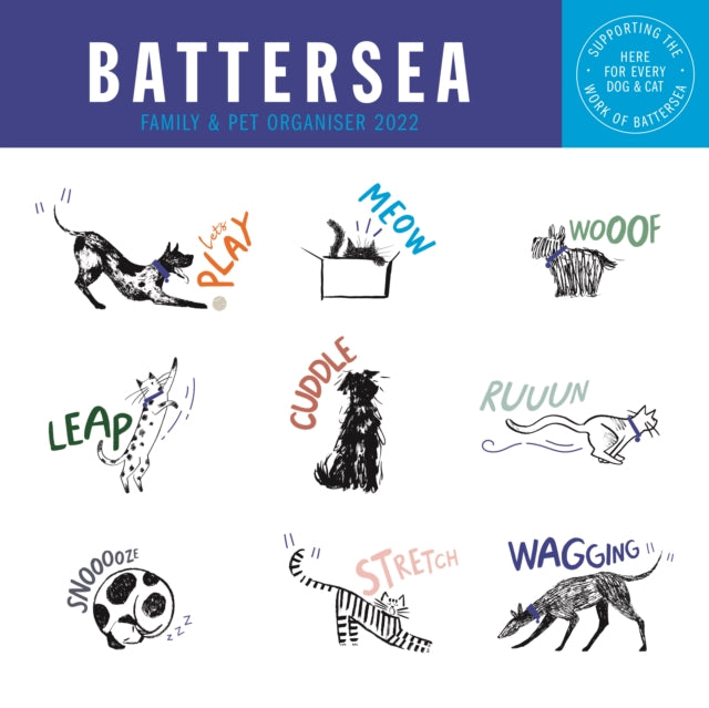 Battersea Week-to-View Square Wall Planner Calendar 2022