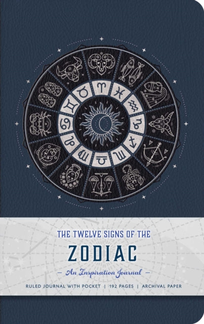 Twelve Signs of the Zodiac Hardcover Ruled Journal