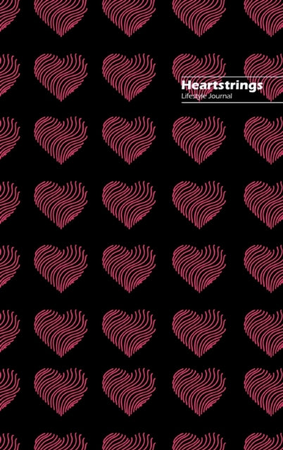 Heartstrings Lifestyle Journal, Blank Notebook, Dotted Lines, 288 Pages, Wide Ruled, 6 x 9 (A5) Hardcover (Black III)