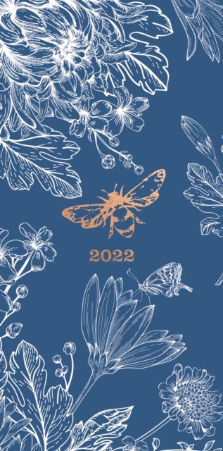 Fashion Diary Floral Bee Slim Diary 2022