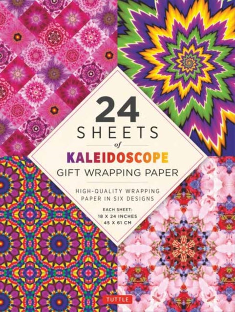Kaleidoscope Gift Wrapping Paper - 24 sheets: High-Quality 18 x 24 (45 x 61 cm) Wrapping Paper