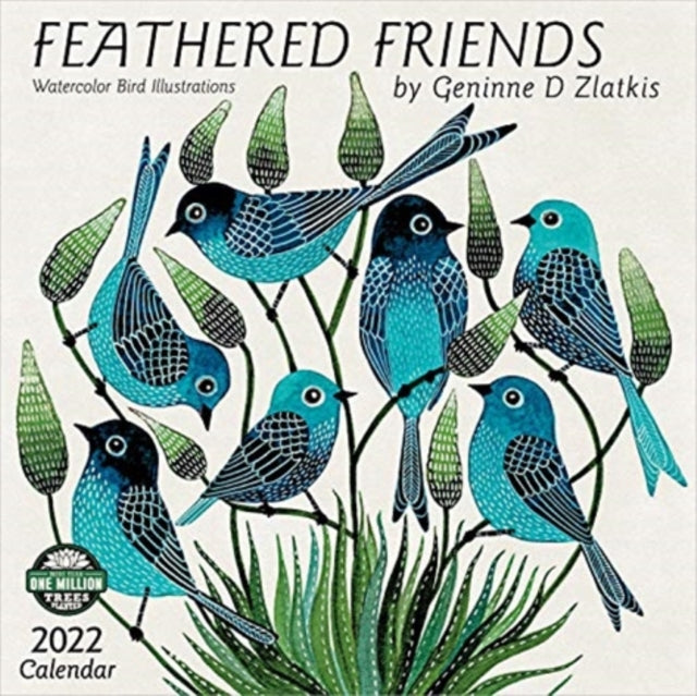 FEATHERED FRIENDS SQUARE WALL CAL 2022