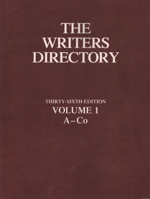 Writers Directory: 6 Volume Set 36th Edition