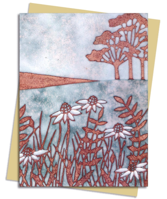 Janine Partington: Copper Foil Meadow Scene Greeting Card Pack: Pack of 6