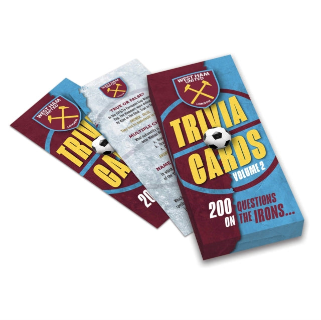 Official West Ham United Trivia Cards - 125 Years