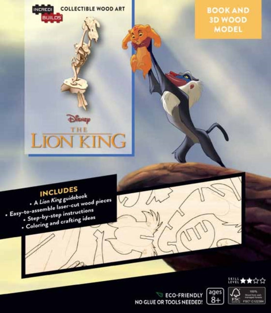 IncrediBuilds: Disney's The Lion King Book and 3D Wood Model: Exploring the Pride Lands