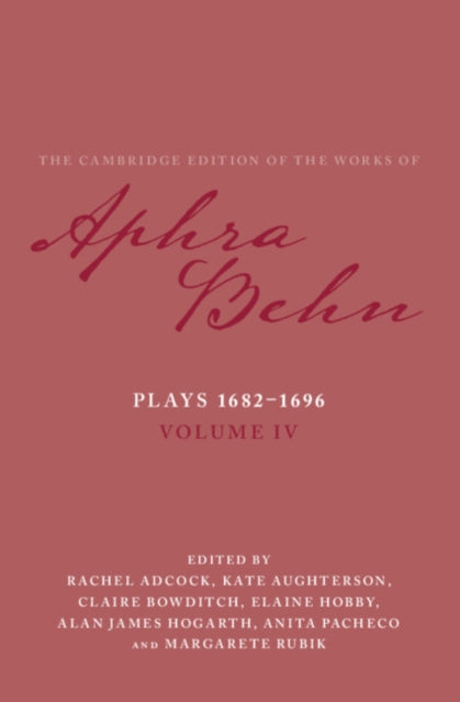 Plays 1682-1696: Volume 4, The Plays 1682-1696