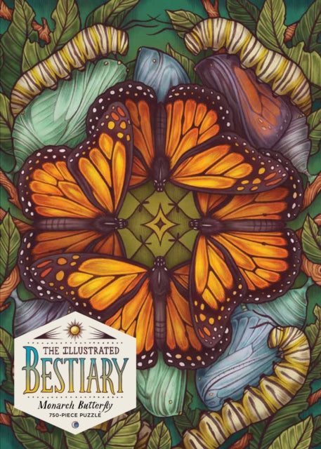 Illustrated Bestiary Puzzle: Monarch Butterfly (750 pieces)