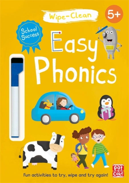 School Success: Easy Phonics: Wipe-clean book with pen