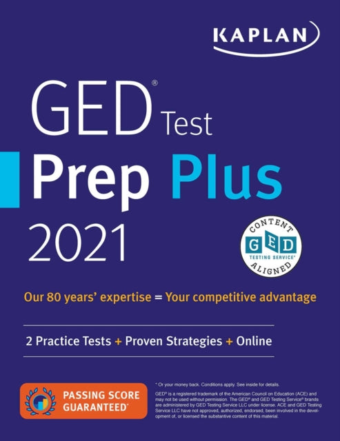 GED Test Prep Plus 2021: 2 Practice Tests + Proven Strategies + Online