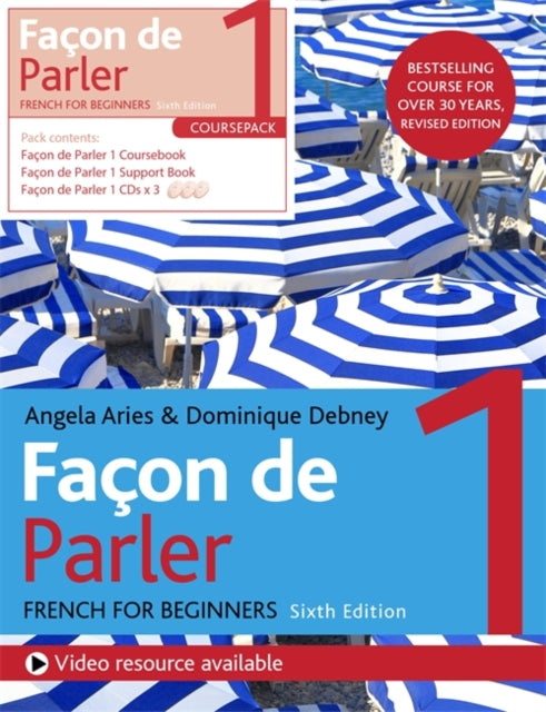 Facon de Parler 1 French Beginner's course 6th edition: Course pack