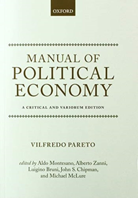 Manual of Political Economy: A Critical and Variorum Edition