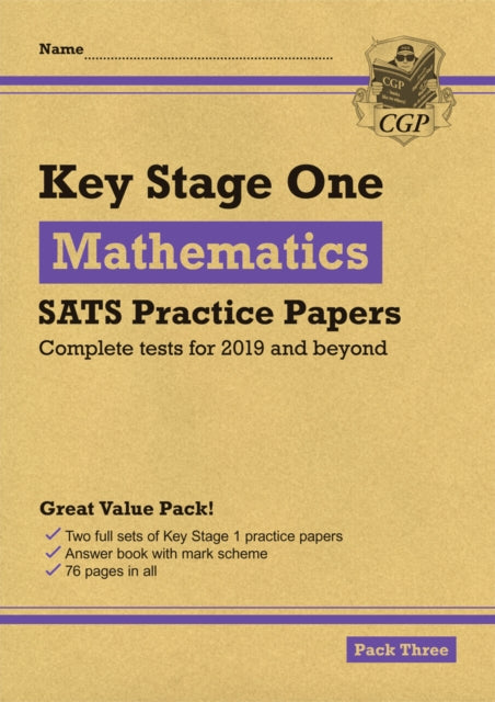 KS1 Maths SATS Practice Papers: Pack 3 (for the 2022 tests)