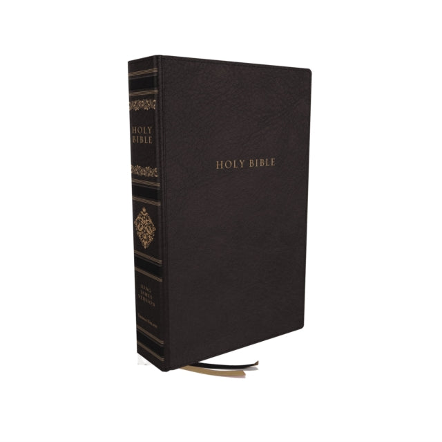 KJV, Personal Size Reference Bible, Sovereign Collection, Genuine Leather, Black, Red Letter, Thumb Indexed, Comfort Print: Holy Bible, King James Version