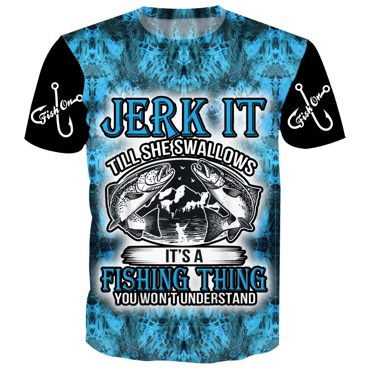  Here-Fishy Trout Fly Fishing-Shirt Funny Kids Boy Men Women  T-Shirt : Clothing, Shoes & Jewelry