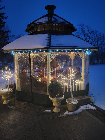 gazebo in winter