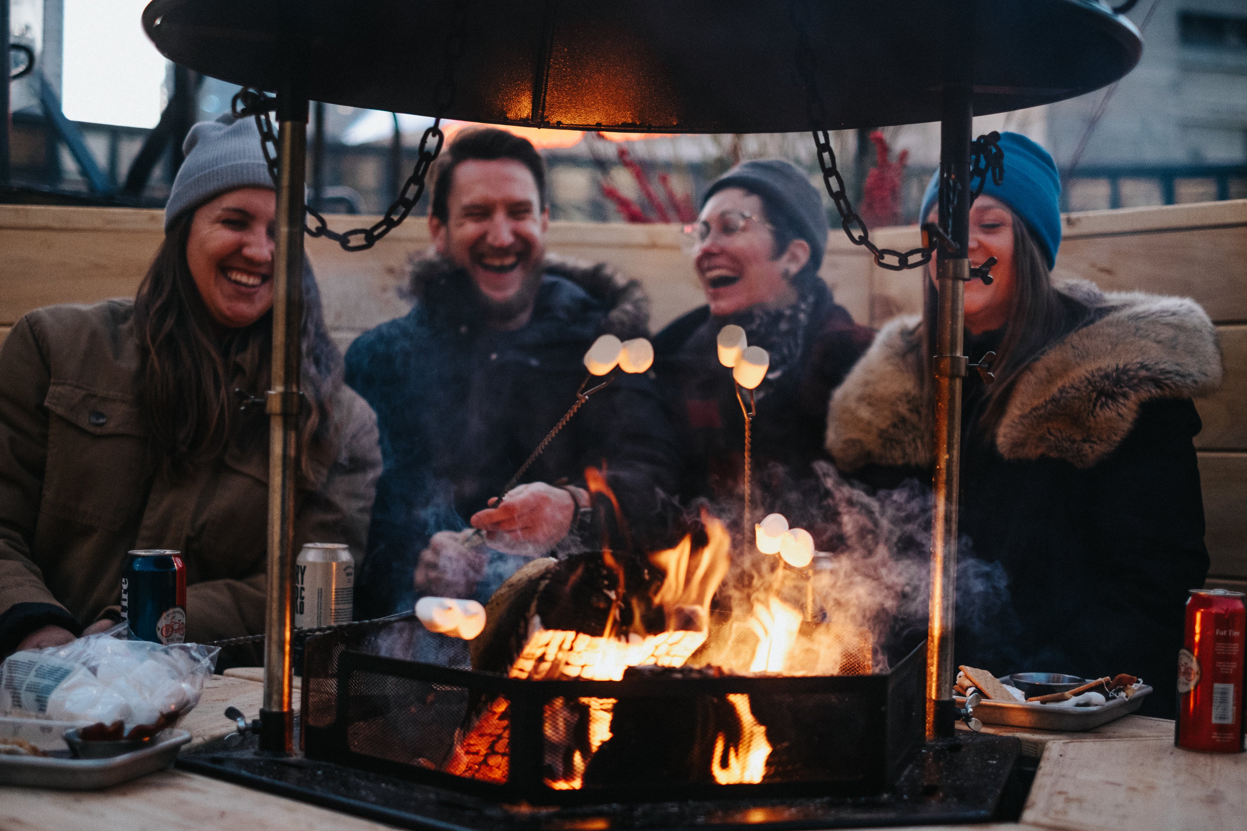 Marshmallow roast at Steam Whistle