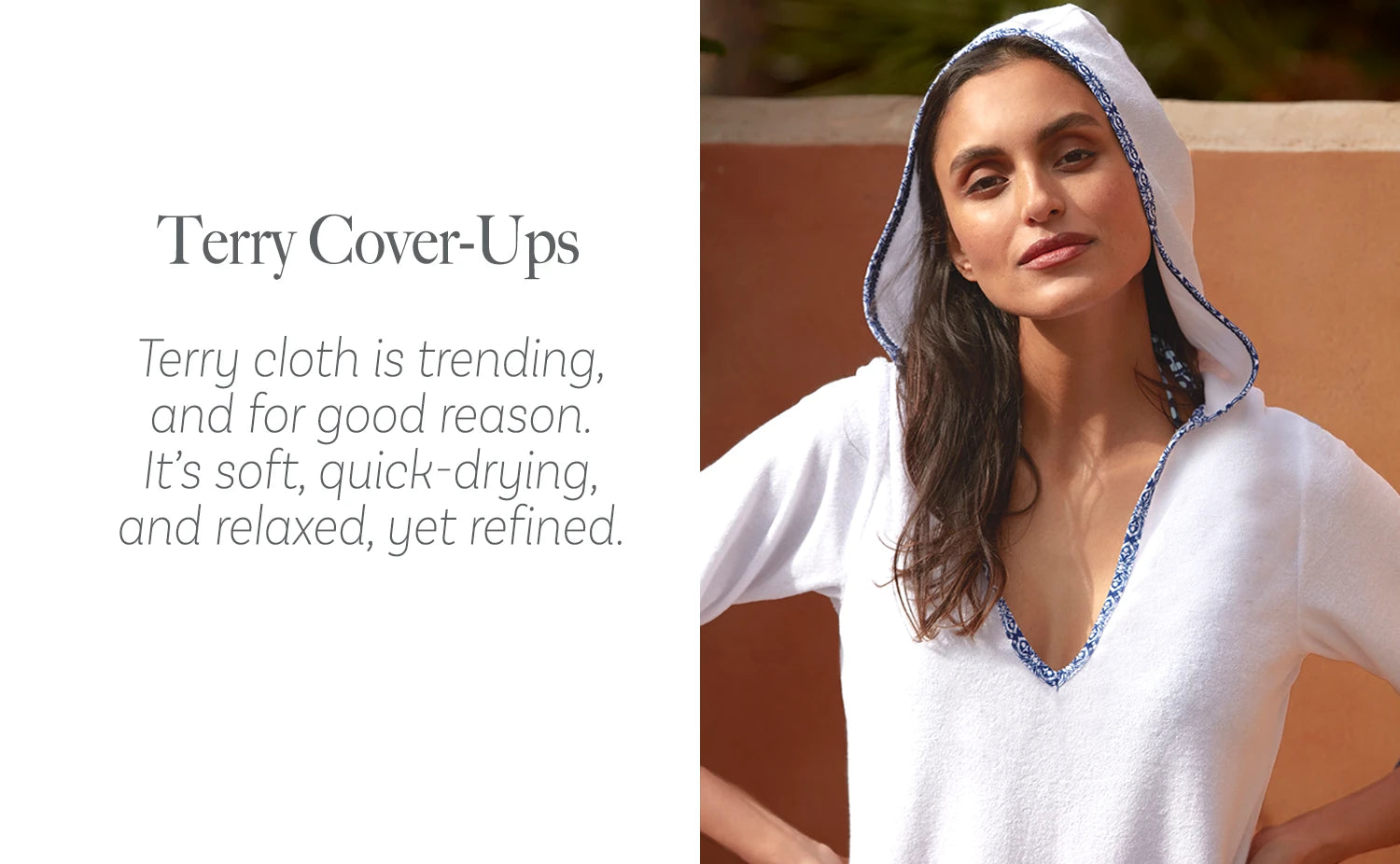 Terry Cover-Ups Hooded Terry Cover-Up