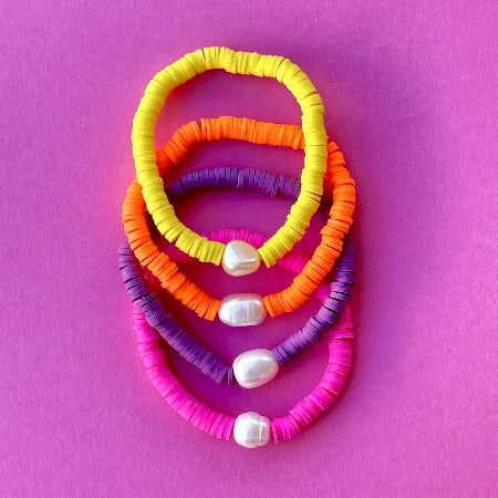 Heishi Beads With Pearls